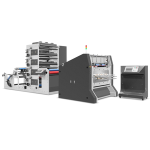 4 Warna Kertas Cangkir Mesin Printing Flexo dengan Punching Inline
