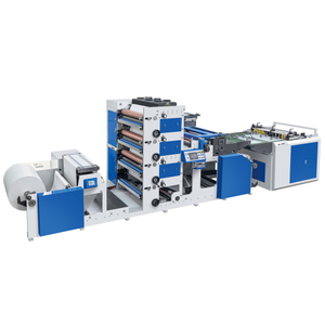 4 barvy papírové flexo tiskové stroje s řezáním listu inline